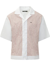 DSQUARED2 - Short Sleeve Shirt with Stripes and Pocket - Pink - LIDIASHOPPING® - Official Website