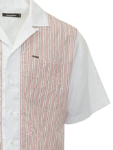 DSQUARED2 - Short Sleeve Shirt with Stripes and Pocket - Pink - LIDIASHOPPING® - Official Website