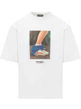 DSQUARED2 - Loose Fit Photo Print T-Shirt - White | Lidia Shopping ® | Official Website
