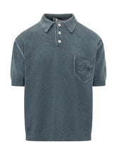 DSQUARED2 - Knit Polo with Buttons and Pocket - Blue - LIDIASHOPPING® - Official Website