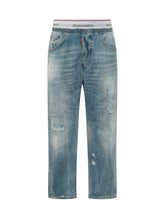 DSQUARED2 - Kawaii Distressed Jeans with Pockets - Blue - LIDIASHOPPING® - Official Website