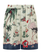 DSQUARED2 - Bermuda con Stampa Grafica e Vita Elastica - Giallo | Lidia Shopping | Official Website