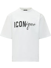 DSQUARED2 - Iconique Loose Fit Logo Print T-shirt - White - LIDIASHOPPING® - Official Website