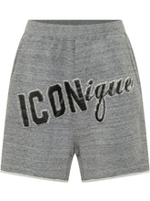 DSQUARED2 - Shorts con Stampa Frontale - Grigio - LIDIASHOPPING® - Official Website