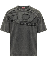 DIESEL - T-Shirt con Effetto Trattato - Grigio | Lidia Shopping | Official Website