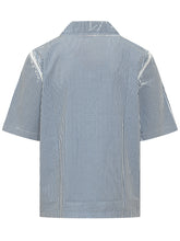 DIESEL - Camicia S-Brack-Qmbz a Righe con Colletto Bowling - Blu | Lidia Shopping ® | Official Website