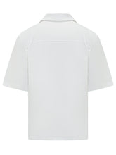 DIESEL - Camicia A Maniche Corte Con Colletto Aperto - Bianco - LIDIASHOPPING® - Official Website