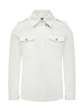 FAY - Overshirt con Gancio - Bianco - LIDIASHOPPING® - Official Website
