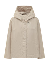 FAY - Parka con Cappuccio e Chiusura Coperta - Marrone - LIDIASHOPPING® - Official Website