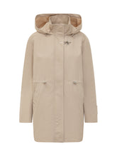 FAY - Parka con Gancio Metallico e Cappuccio - Beige - LIDIASHOPPING® - Official Website