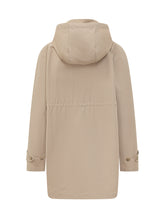 FAY - Parka con Gancio Metallico e Cappuccio - Beige - LIDIASHOPPING® - Official Website