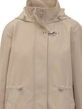 FAY - Parka con Gancio Metallico e Cappuccio - Beige - LIDIASHOPPING® - Official Website