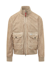 FAY - Giacca Bomber con Zip e Tasche - Beige - LIDIASHOPPING® - Official Website