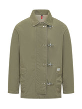 FAY - Caban Jacket with Hook Closure - Green - LIDIASHOPPING® - Official Website