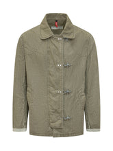 FAY - Giacca Archive con Ganci Metallici - Verde - LIDIASHOPPING® - Official Website