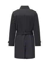 FAY - Trench Regular Fit con Cintura e Doppio Petto - Blu - LIDIASHOPPING® - Official Website