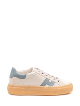 HOGAN - Sneaker H705 con Lacci e Inserto Laterale - Bianco - LIDIASHOPPING® - Official Website