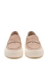 HOGAN - Mocassino con Fascia e Suola Spessa - Beige - LIDIASHOPPING® - Official Website