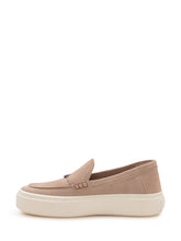 HOGAN - Mocassino con Fascia e Suola Spessa - Beige - LIDIASHOPPING® - Official Website