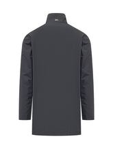 HERNO - Single-Breasted Raincoat - Blue - LIDIASHOPPING® - Official Website