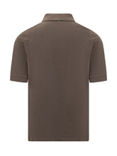HERNO - Polo in Piquet con Logo - Marrone - LIDIASHOPPING® - Official Website