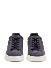 HOGAN - H580 Suede Lace Up Sneakers - Blue - LIDIASHOPPING® - Official Website