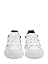 HOGAN - Sneaker H-Stripes Allacciato - Bianco - LIDIASHOPPING® - Official Website