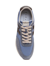 HOGAN - H699 Sneakers with Contrast Inserts - Blue - LIDIASHOPPING® - Official Website