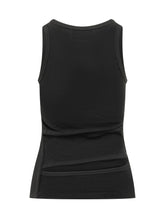 COPERNI - Spiral Tank Top with Cut Out and Logo - Black - LIDIASHOPPING® - Official Website