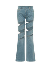 COPERNI - Pantaloni in Denim con Inserti Spirale - Blu | Lidia Shopping ® | Official Website