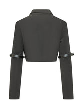 COPERNI - Hybrid Cropped Jacket with Sleeve Straps - Black - LIDIASHOPPING® - Official Website
