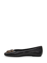 PINKO - Perforated Leather Ballet Flats - Black - LIDIASHOPPING® - Official Website
