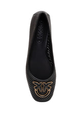 PINKO - Perforated Leather Ballet Flats - Black - LIDIASHOPPING® - Official Website