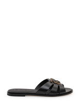 PINKO - Ciabatta in pelle con dettaglio metallico - Nero | Lidia Shopping | Official Website