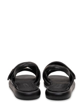 PINKO - Leather Sandal with Metal Detail - Black - LIDIASHOPPING® - Official Website