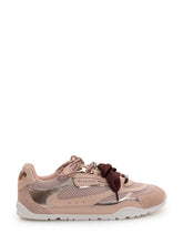 PINKO - Mesh and Leather Sneakers with Metallic Details - Pink - LIDIASHOPPING® - Official Website