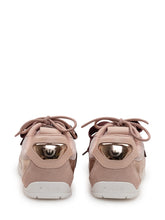 PINKO - Mesh and Leather Sneakers with Metallic Details - Pink - LIDIASHOPPING® - Official Website