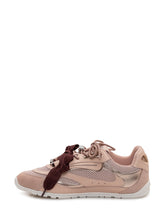 PINKO - Mesh and Leather Sneakers with Metallic Details - Pink - LIDIASHOPPING® - Official Website