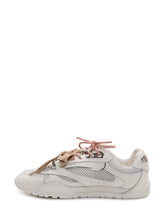 PINKO - Sneaker in pelle e suede con dettagli metallici - Bianco - LIDIASHOPPING® - Official Website