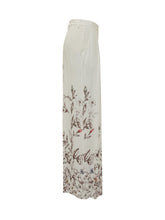 SEMICOUTURE - Pantalone Angeline a Gamba Larga con Stampa Floreale - Bianco - LIDIASHOPPING® - Official Website
