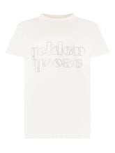 GOLDEN GOOSE KIDS - T-shirt With Jewel Logo - White - LIDIASHOPPING® - Official Website