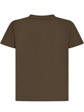 GOLDEN GOOSE KIDS - T-shirt with Raised Front Logo - Green - LIDIASHOPPING® - Official Website