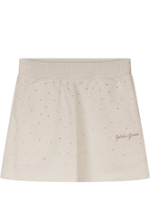 GOLDEN GOOSE KIDS - Mini Gonna con Applicazioni Brillanti - Bianco - LIDIASHOPPING® - Official Website