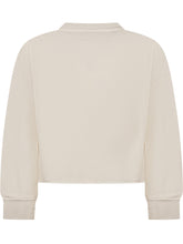GOLDEN GOOSE KIDS - Felpa con Applicazioni Brillanti e Logo Ricamato - Bianco - LIDIASHOPPING® - Official Website