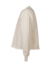 GOLDEN GOOSE KIDS - Felpa con Applicazioni Brillanti e Logo Ricamato - Bianco - LIDIASHOPPING® - Official Website