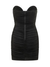 ELISABETTA FRANCHI - Abito Drappeggiato Corto - Nero | Lidia Shopping ® | Official Website