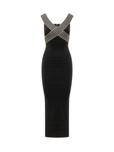 ELISABETTA FRANCHI - Bandeau Midi Dress - Black - LIDIASHOPPING® - Official Website