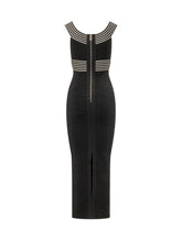ELISABETTA FRANCHI - Bandeau Midi Dress - Black - LIDIASHOPPING® - Official Website