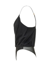 ELISABETTA FRANCHI - Draped Bodysuit - Black - LIDIASHOPPING® - Official Website