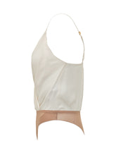 ELISABETTA FRANCHI - Draped Bodysuit - White - LIDIASHOPPING® - Official Website
